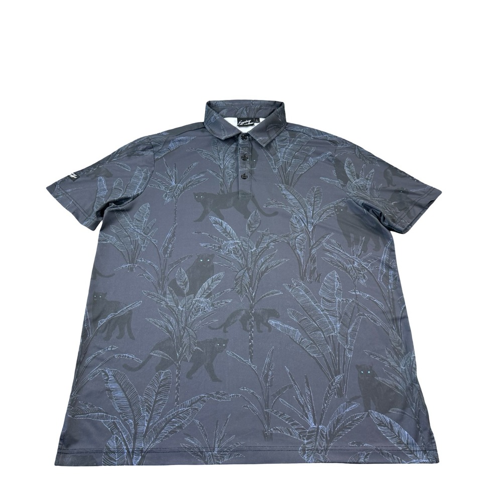 Sunday Swagger Black Panther Jungle Performance Golf Polo Size Large